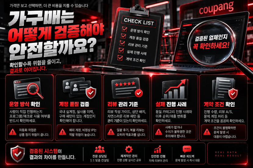 운영 방식·리뷰 관리·진행 사례·계약 조건 체크리스트