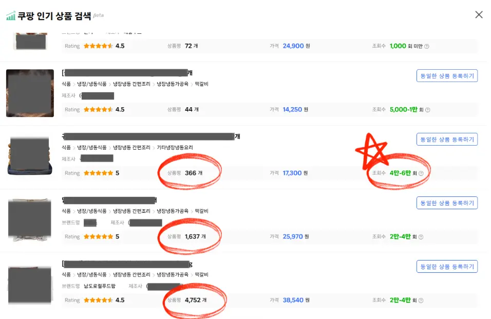 쿠팡 검색노출 상위 대형업체들이 유지하는 디테일 이미지 4
